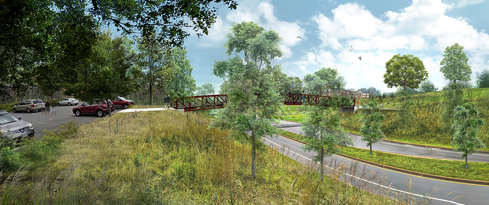 the hill that heals dogwood vietnam memorial expansion plan the access project 2026 charlottesville virginia bridge rendering